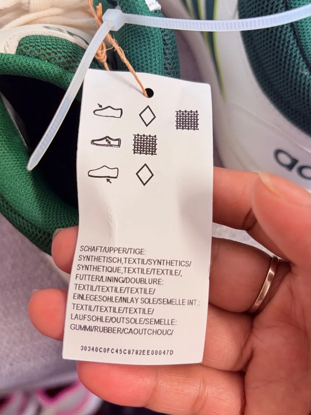 adidas Originals Kids White and Green High-Top Sneakers